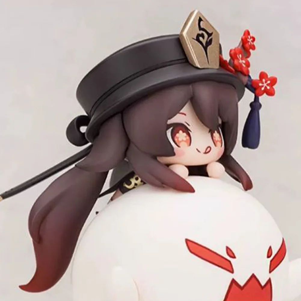 Anime gra rysunek mini wersja śliczna figurka Hutao ozdoba na biurko figurka pcv model dekoracja samochodu kolekcja prezent z kreskówki