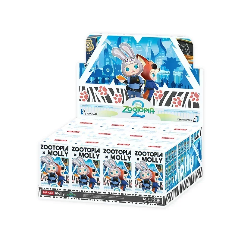 

POP MART MOLLY X ZOOTOPIA Серия Mystery Box: Оригинальные коллекционные фигурки-сюрпризы, украшения для сумок, декор для дома, настольные куклы-модели