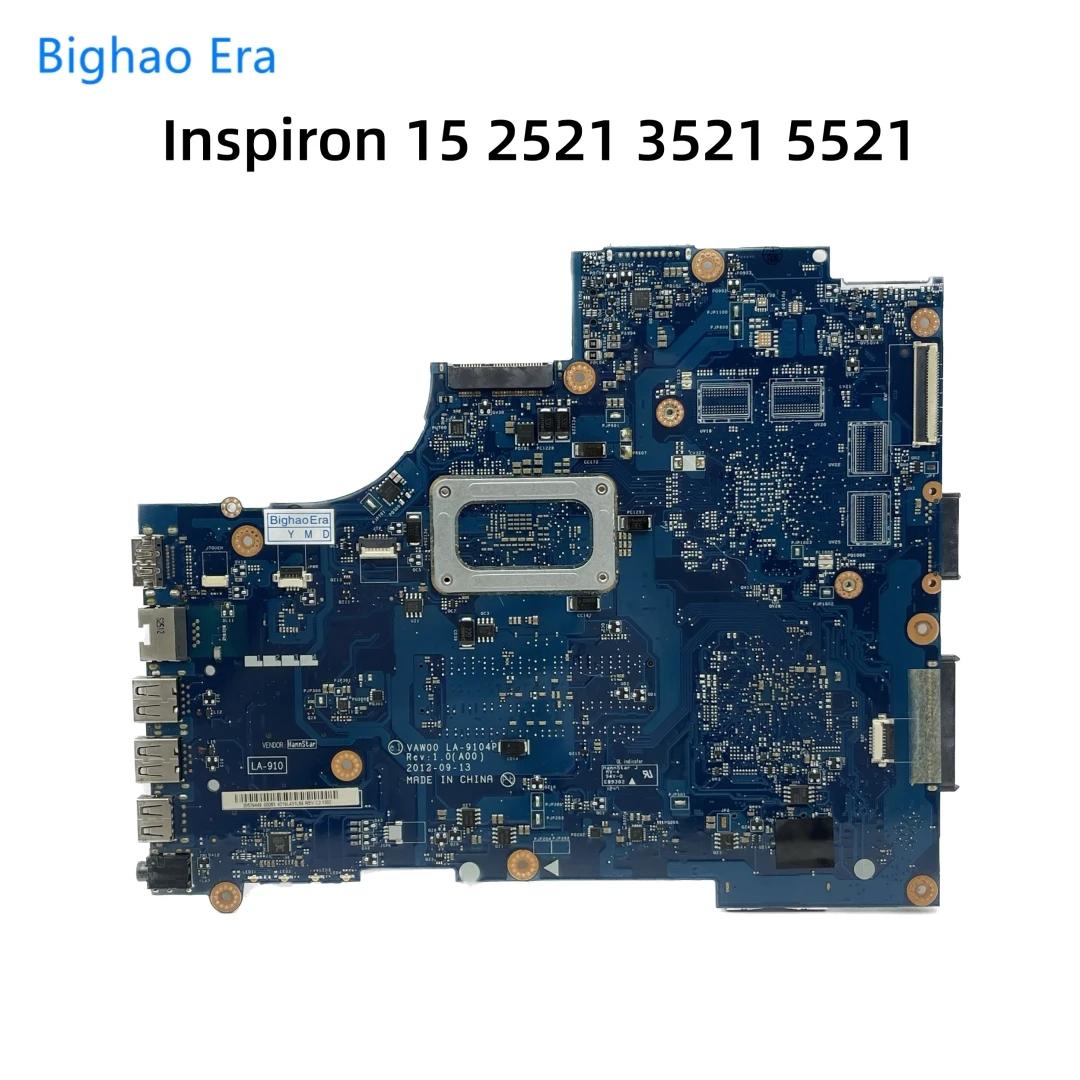 LA-9101P LA-9104P Voor Dell Inspiron 15 3521 2521 5521 Laptop Moederbord Met 1007u I3-3217U I5 I7-3537U Cpu Uma Ddr3 CN-05YGGX