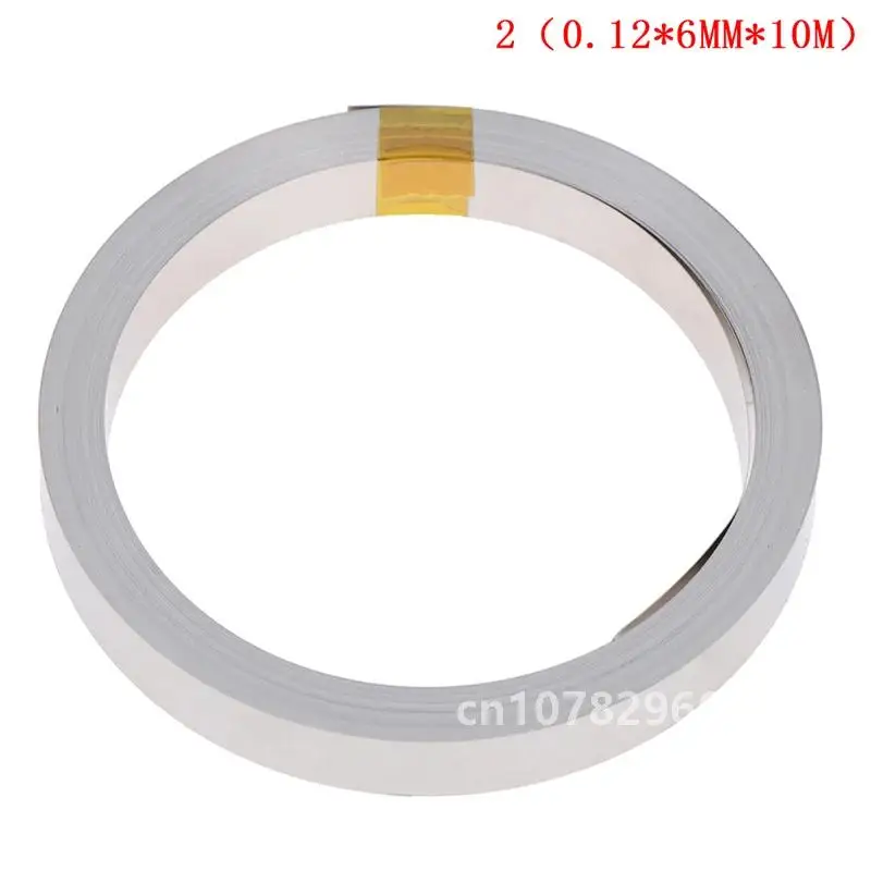 10M 6mmx0.12mm Ni Plate Nickel Strip Tape For Li 18650 26650 Battery Spot Welding new