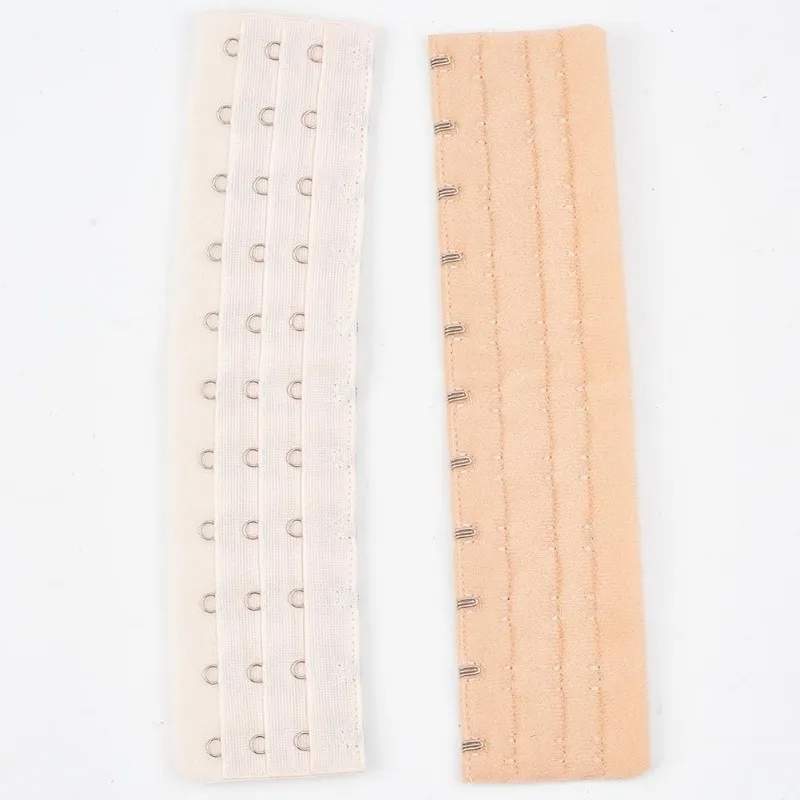 4pcs Women\'s Bra Extenders 3 Rows 11 Hooks Lady\'s Corset Buckles line Bra Back Extender Adjustable Soft Stretchy Back Waist