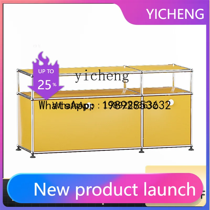 X8   Module Combined TV Cabinet Stainless Steel Sideboard Cabinet Modern
