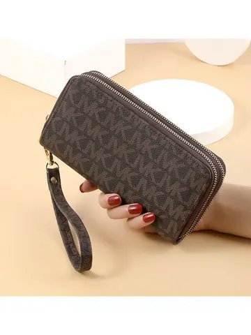 Fashionable Women's Long Wallet Large Capacity Zipper Clutch Multi-card Slot Wallet Stylish Purse for Everyday Use 2025