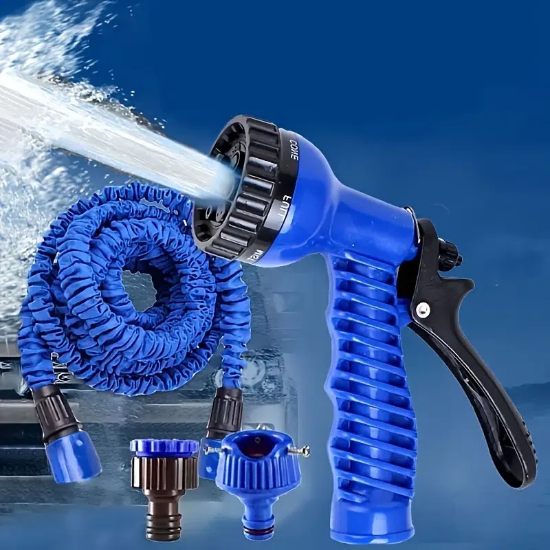 

Telescopic Car Wash Water Pipe, High Pressure TPE Garden Water Hose, Car Wash Water Spray Nozzle For Car Home Use