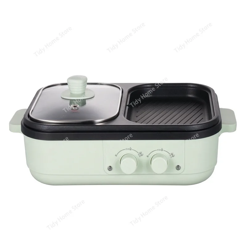 

220V/110V 2-in-1 Hot Pot & Grill, Electric Cooking Pot, Electric Griddle, Electric Hot Pot, Frying Pan