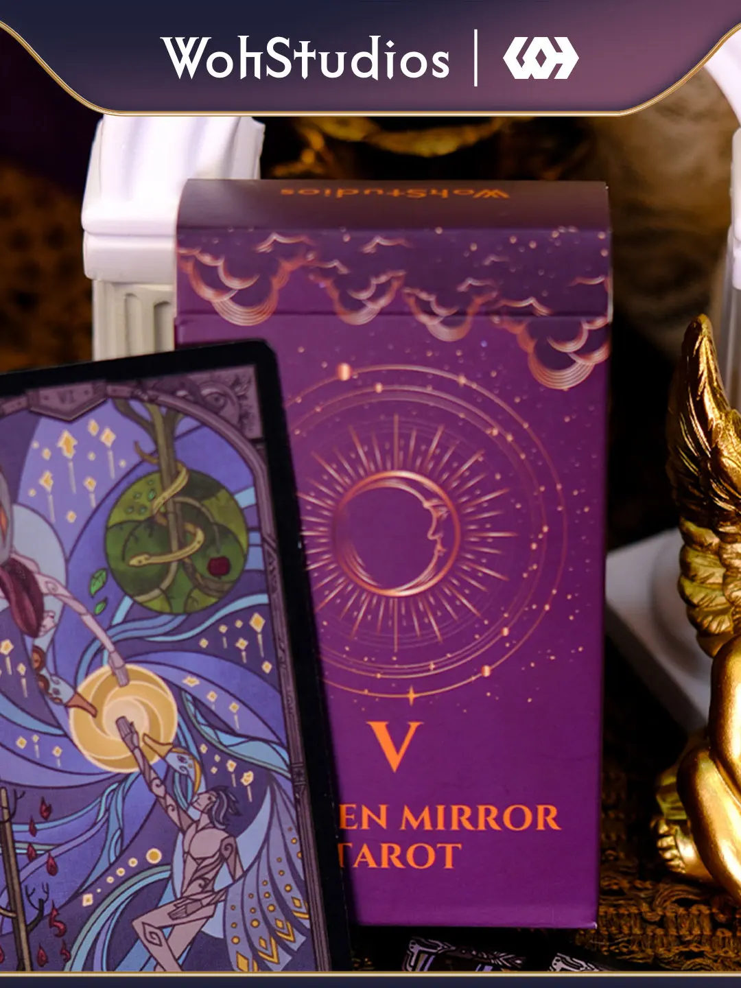 woh-studios-versione-thailandese-carte-dei-tarocchi-specchio-rotto-set-di-carte-stella-e-rombi-edizione-limitata-accessori-da-gioco-da-collezione