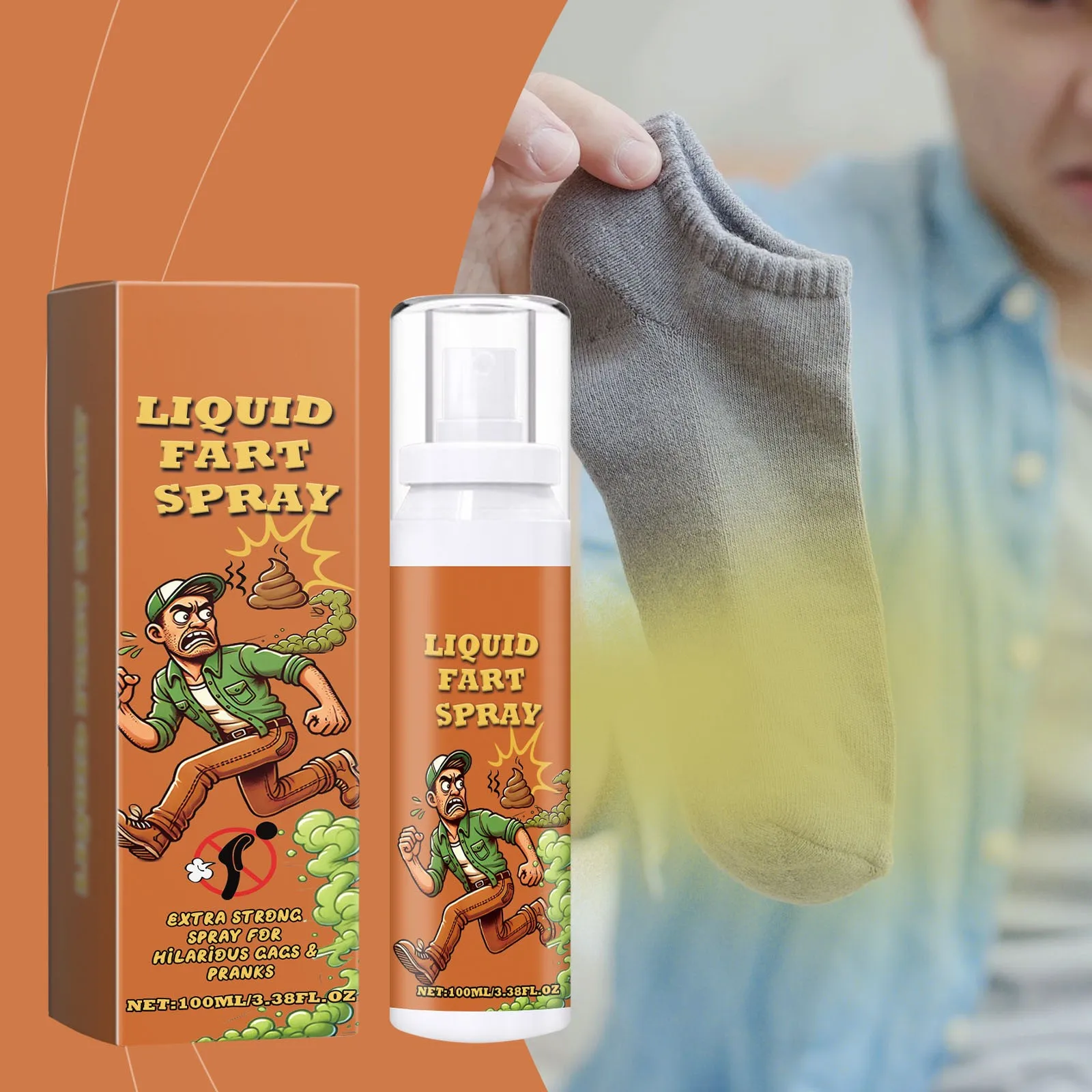 Super Stink Mega Size 100ml Fart Spray 'Insanely Strong' Extra Potent Stink Smells Like Super 'Bad' Gas Party Prank Props