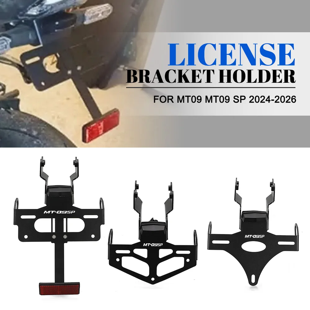 

For Yamaha MT-09 / MT-09 SP / MT09 SP 2024-2025-2026 YZFR9 Motorcycle License Number Plate Holder Mount Bracket with LED light