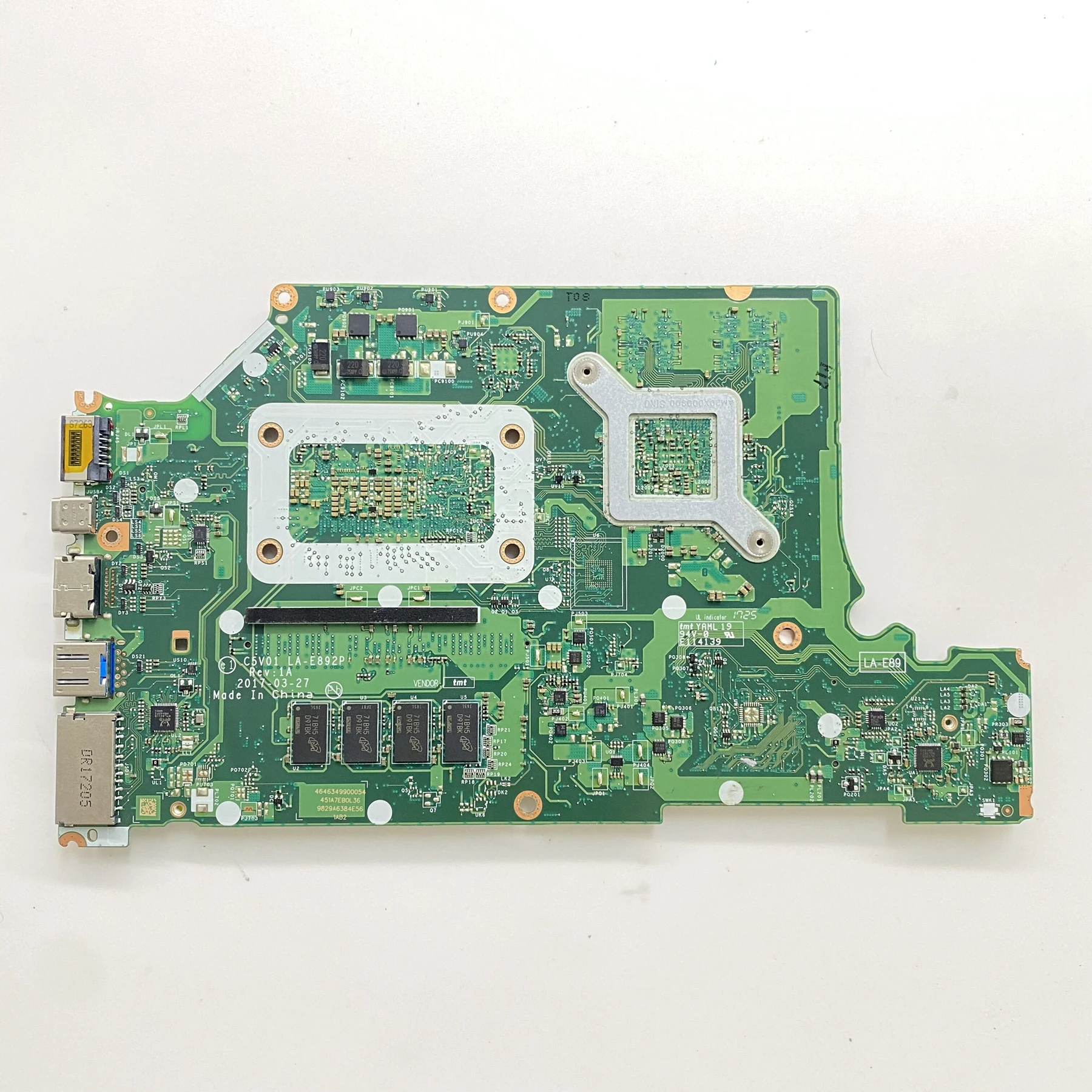 NBGT011002 C5V01 LA-E892P For Acer Aspire A515-51G A615-51G Laptop Motherboard With i7-8550U N17S-G1-A1 4GB-RAM 100% Tested OK