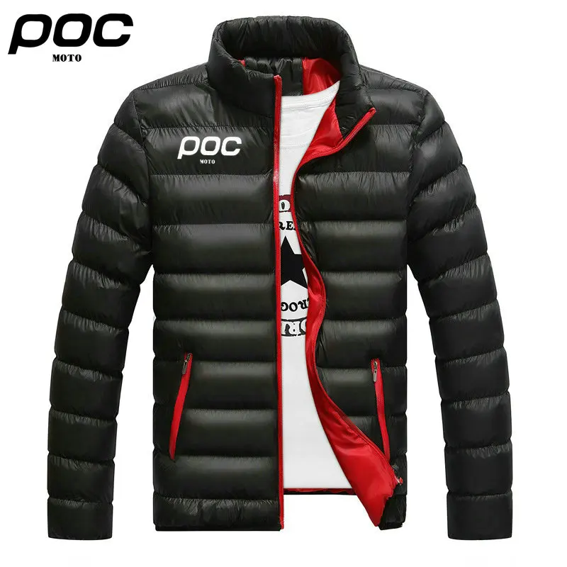 MOTO POC Mens Jacket Winter Warm Hiking Camping Coat Outwear Sport Windbreaker Tactical Softshell Jackets Man Cycling Clothes