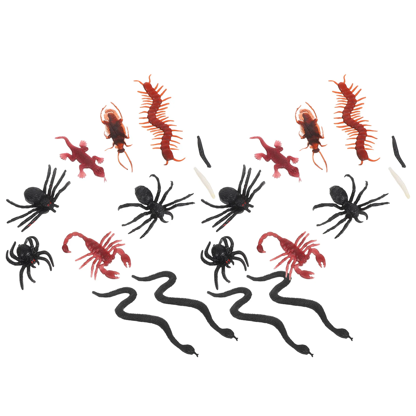 148Pcs Fake Spider Prop Artificial Scary Decor for Halloween April Fools Day Mischief Prank Spooky Home Haunted House Essentials