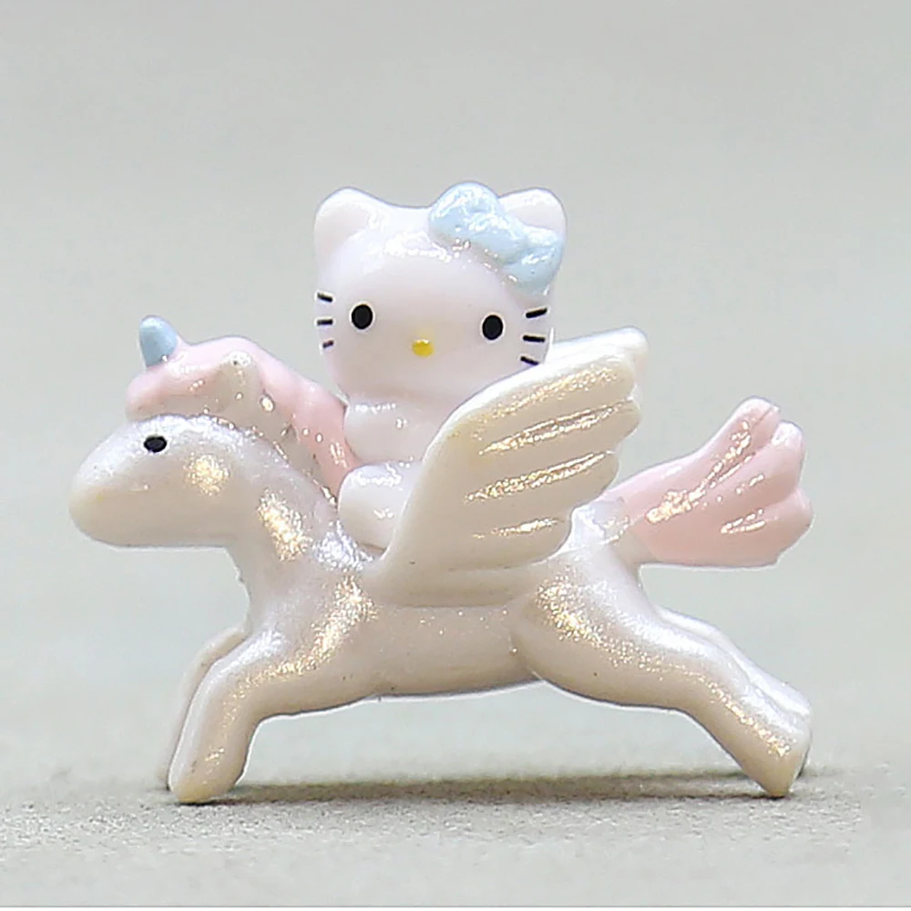 Hello Kitty 3Cm Figure Sanrio Anime Angel Cat Doll Kawaii Cake Room Decorative Decoration Christmas Toy Gifts For Girls Children