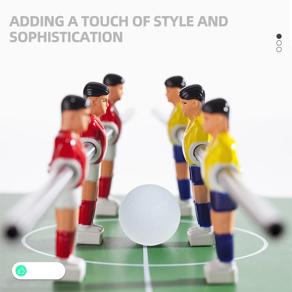 

6Pcs Foosball Balls Durable Mini Table Soccer Accessories Enhance Visual Appeal Fun Gaming Area Essentials Foosball Table Parts