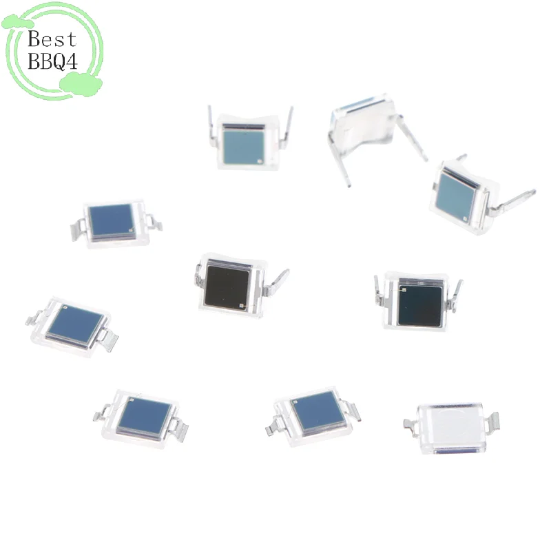 (BBQ4)5Pcs Photodiode BPW34S BPW34 Surface Mount/Direct Plug-in SMD-2/DIP-2 Silicon PIN Photodiode Infrared Receiver Tube