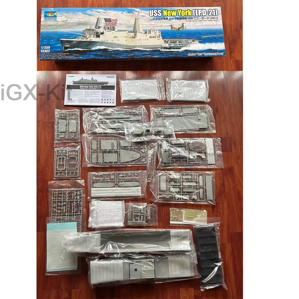

Trumpeter 05616 1:350 Scale USS New York LPD-21 LPD21 Amphibious Transport Dock Ship Assembly Plastic Model Building Kit