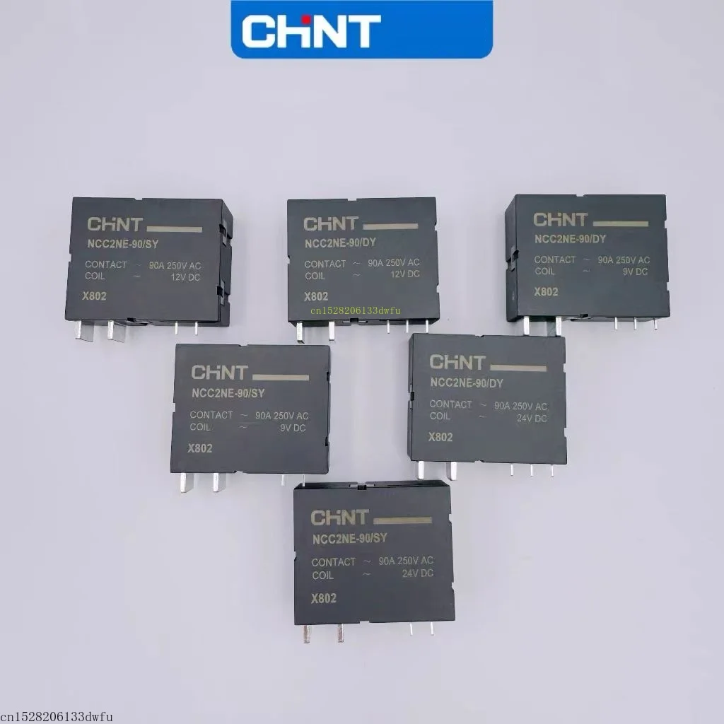 CHINT Magnetic Holding Relay NCC2NE-90 High Current Low Power Charging Pile Recloser Direct Solder PCB Board