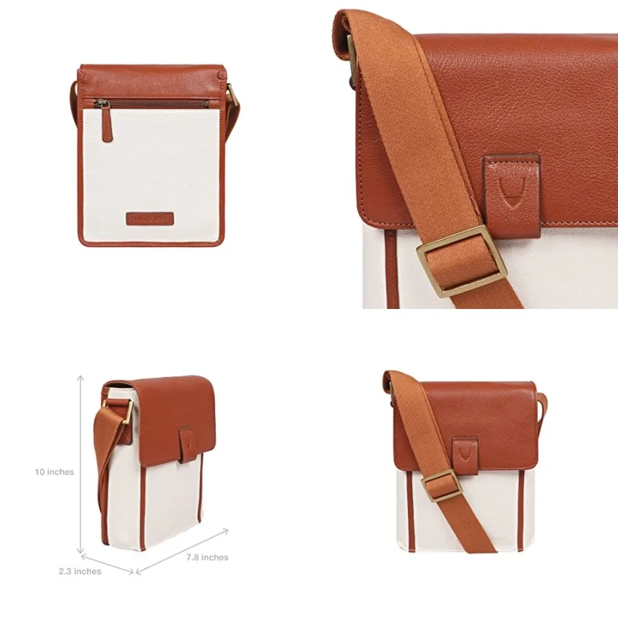 HIDESIGN Aiden Leather Messenger Cross body Bag