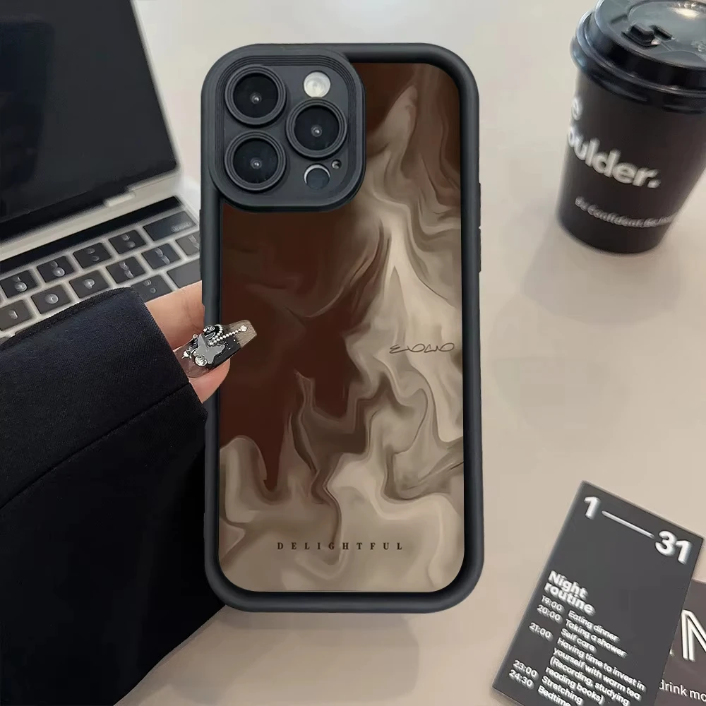 Heart Pattern Painted Phone Case For Samsung Galaxy S25 S24 S23 S22 S21 Ultra Plus S20 FE A55 A54 A35 A15 Silicone Soft Cover