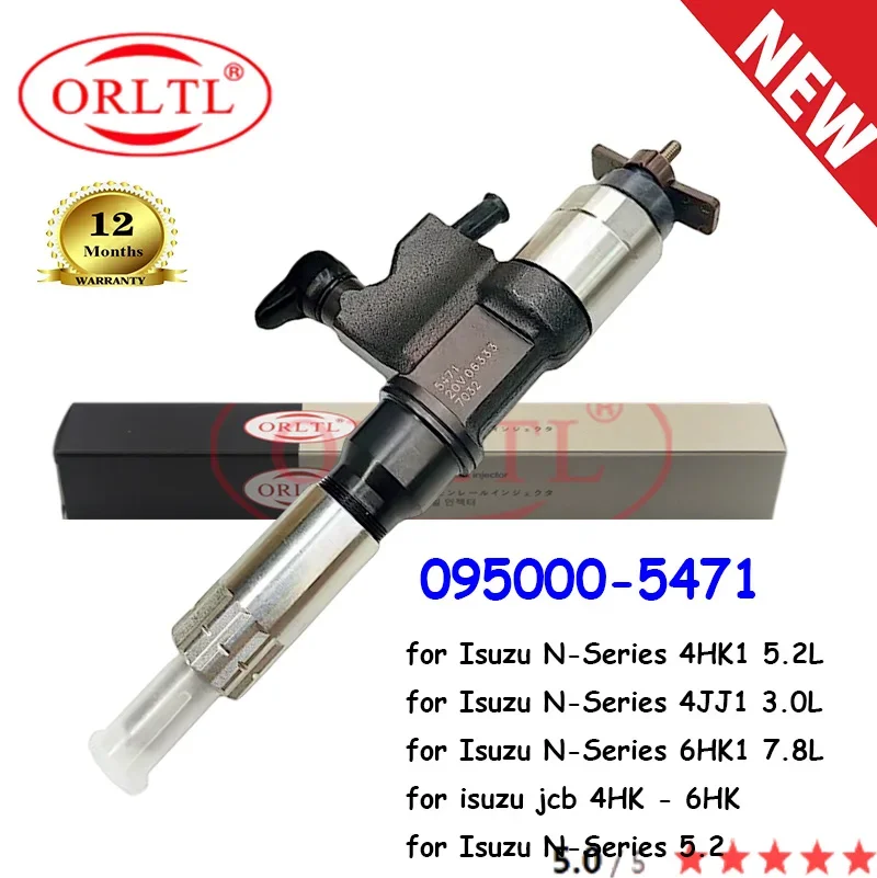 ORLTL NEW 095000-5471 Common Rail Diesel Injector 0950005471 5471 FOR Isuzu N-Series 4HK1 5.2L 8-97329703-# 8-97329703-1