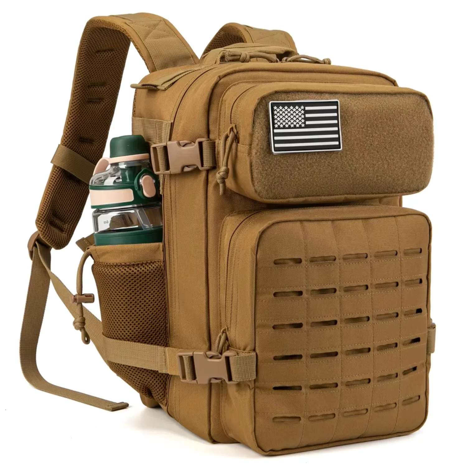 

F 45L Molle Tactical Backpack Bag Hunting MOLLE Backpack GYM for Men EDC Outdoor Hiking Survival Rucksack Witch Bottle Holder
