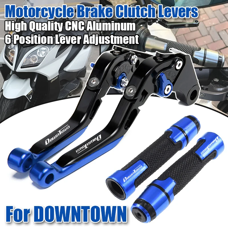 

For KYMCO DOWNTOWN 125i 200i 300i 350i DT 125 200 300 350 Brake Clutch Levers 7/8"22MM Handlebar Grips Handle Bar Grip Ends