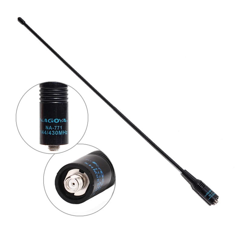 Nagoya Walkie-Talkie Antenna SMA-F NA-771 VHF UHF Dual Band for Walkie Talkie Radio Kenwood Baofeng UV 5R 888S UV82 144/430Mhz