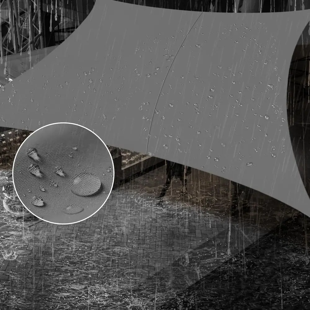 

Солнцезащитный тент 3х3 м (10'x10') цвета угольной древесины с защитой от УФ-излучения для патио, террасы, сада и активного отдыха – доступны индивидуальные размеры