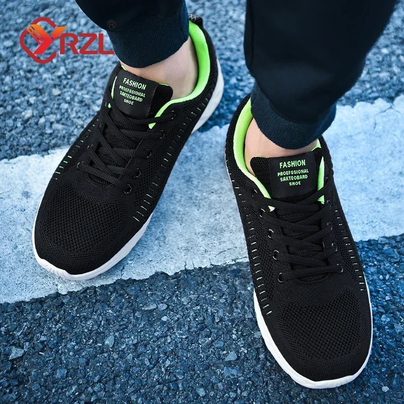 YRZL Running Shoes Men Sneakers Fashion Lightweight Trainers Breathable Walking Shoes Comfortable Athletic Sport Shoes for Men