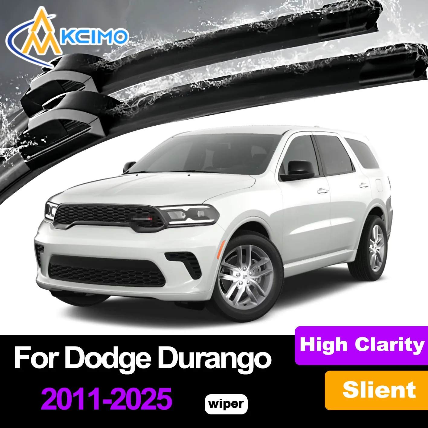 

Premium Rubber Silent Durable Front Windshield Wiper Blades For Dodge Durango WD 2011-2025 Car Windshield Wiper Accessories