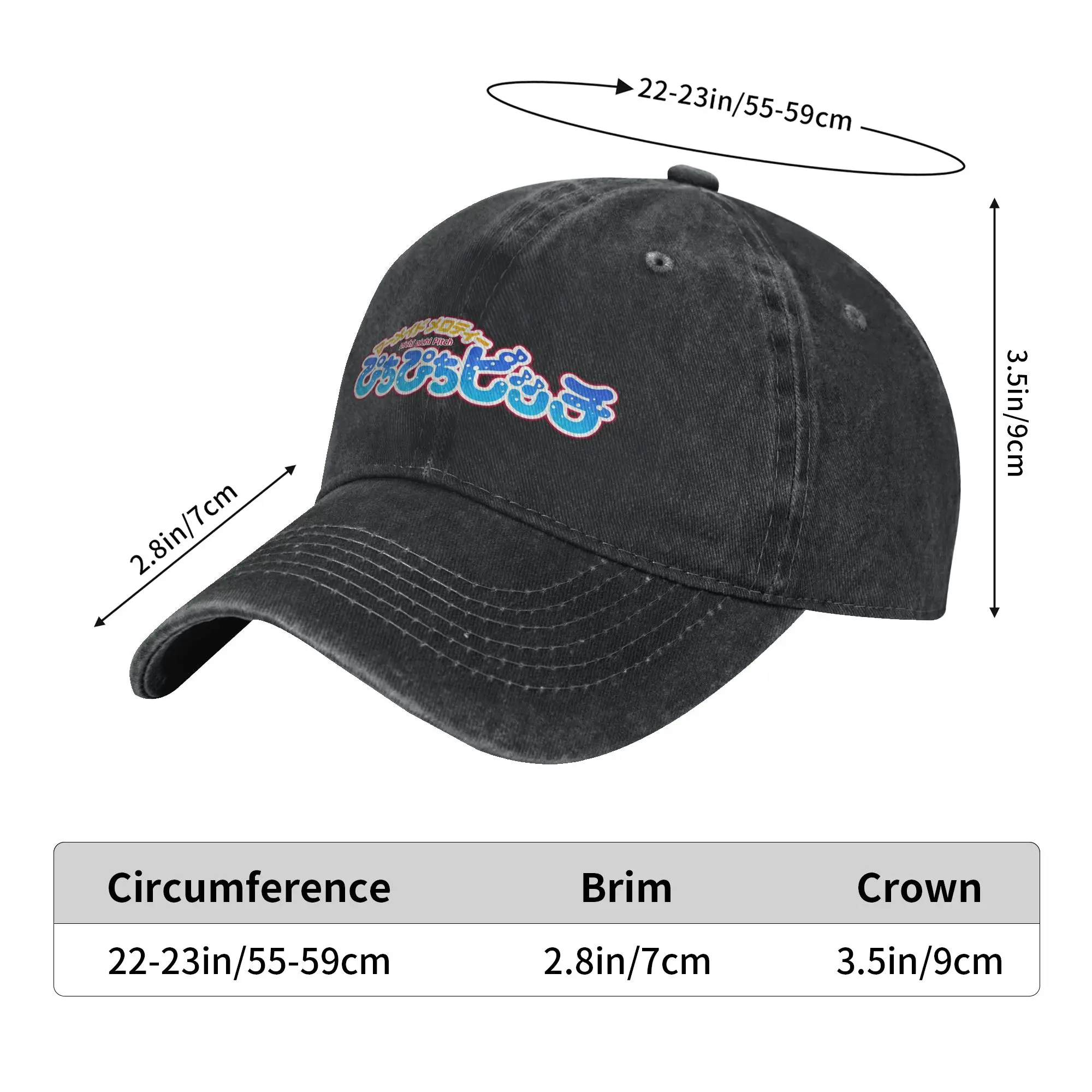Mermaid Melody Pichi Pichi Pitch Anime Lover Washed Baseball Cap  Casual Sun Trucker Hat Summer Men Adult Tennis Baseball Caps