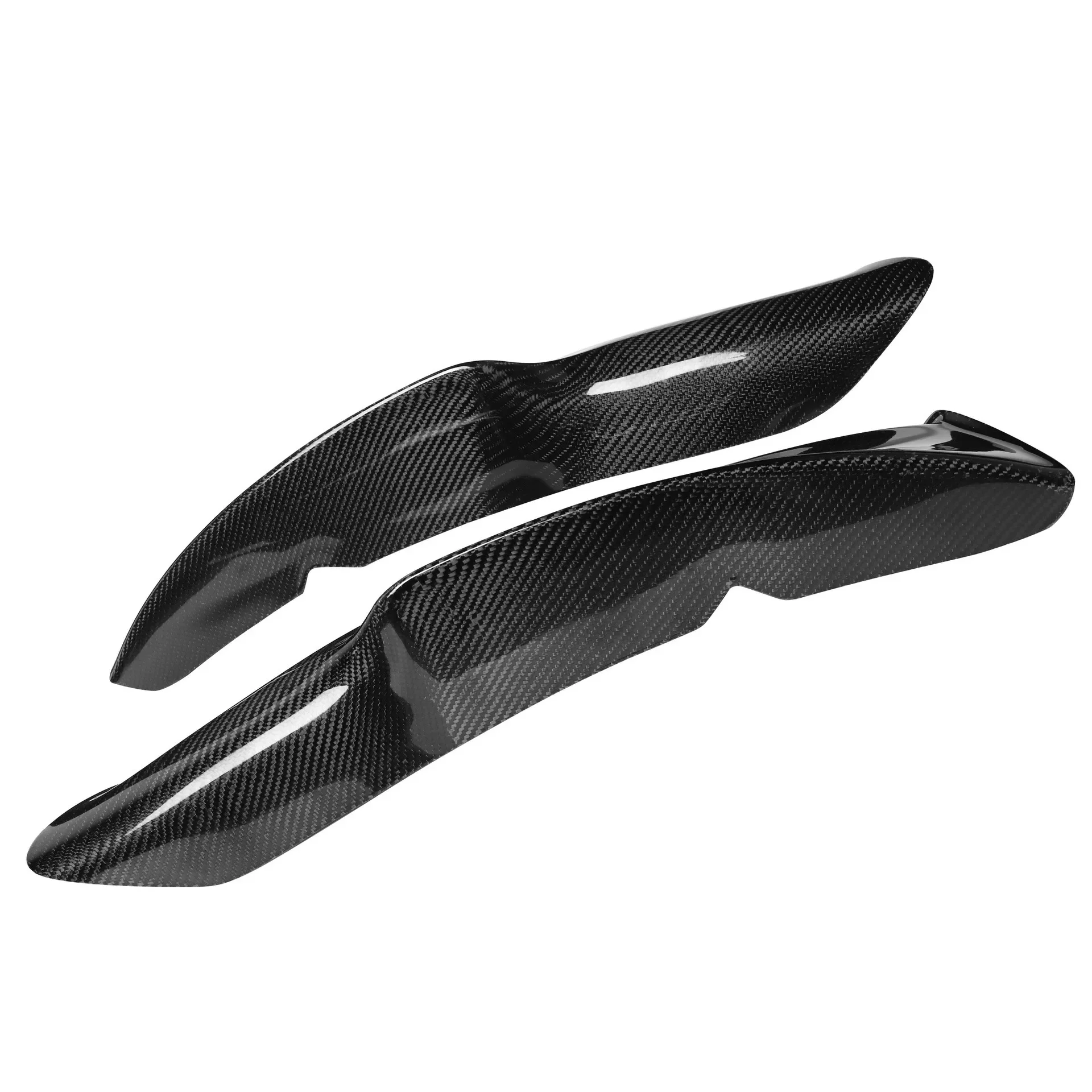 

Car Carbon Front Bumper Fog Lights Corner Splitters Covers Trim for BMW 3 series E90