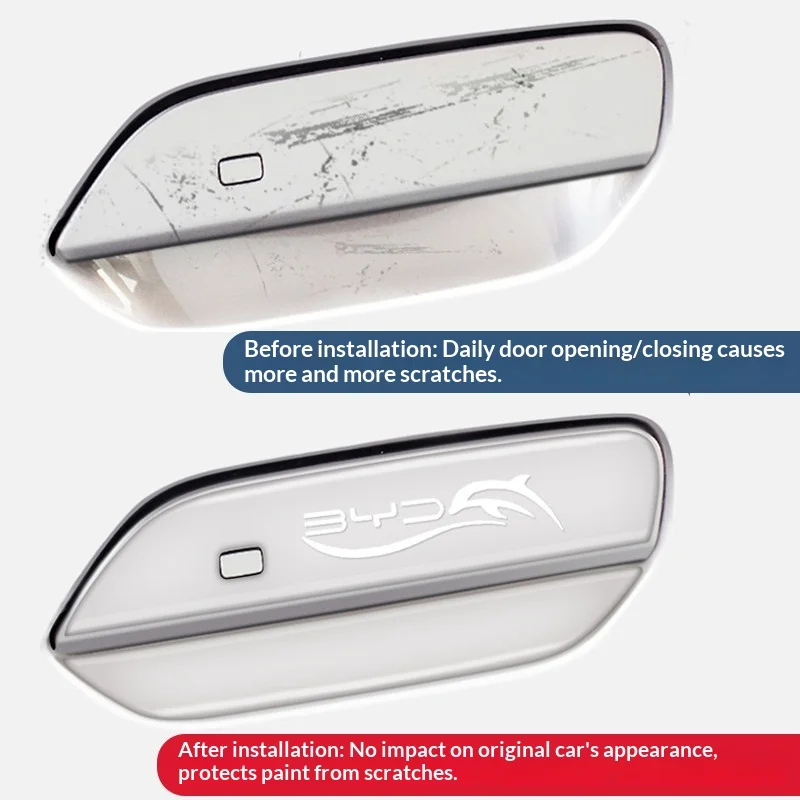 Car door edge guard For BYD Dolphin Door corner anti-collision sticker PVC transparent Anti scratch sticker for door handle