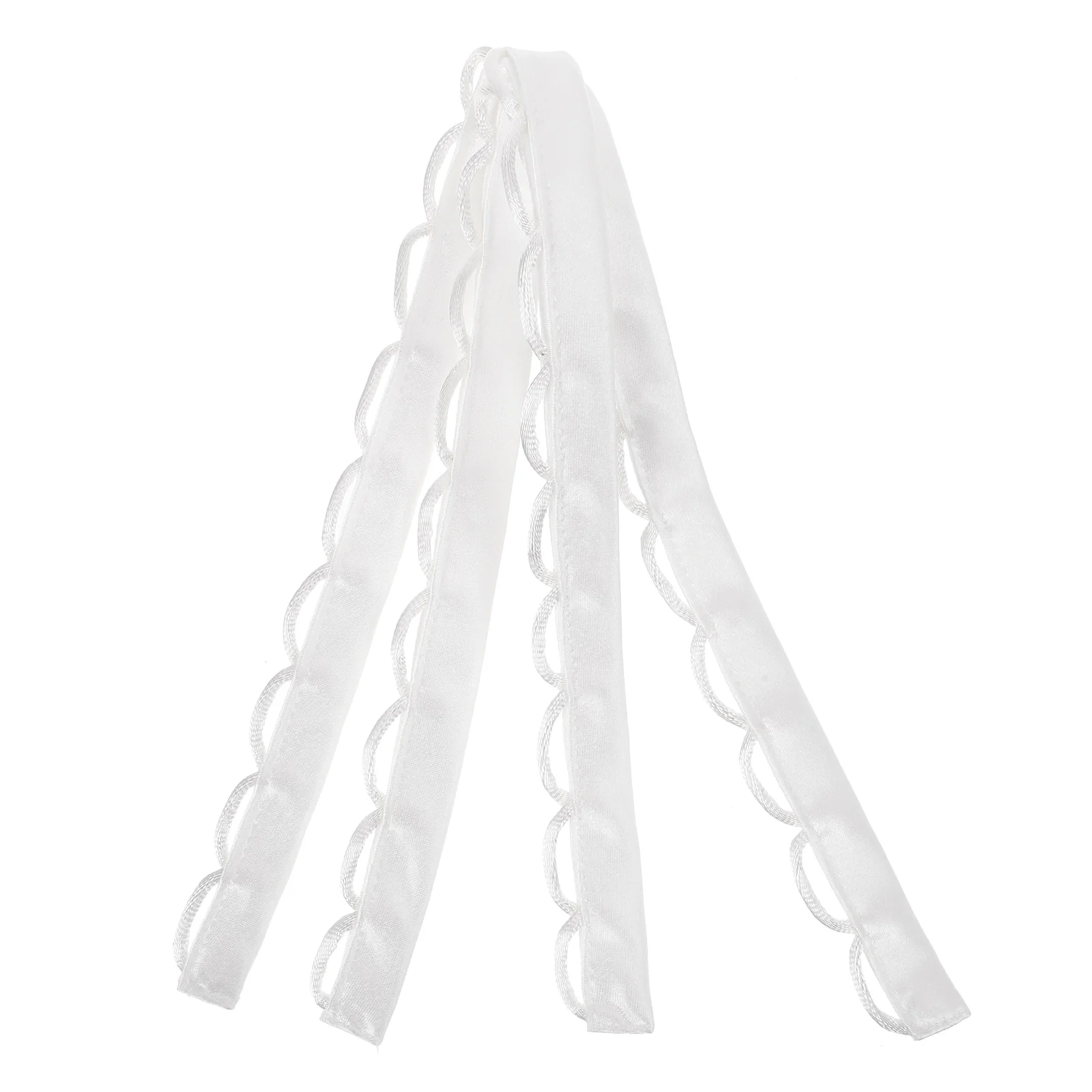 

Wedding Dress Strap Accessories Sling Loops Lacing Back Bridal Gown 45CM White Cloth Eyelets Adjustable Straps