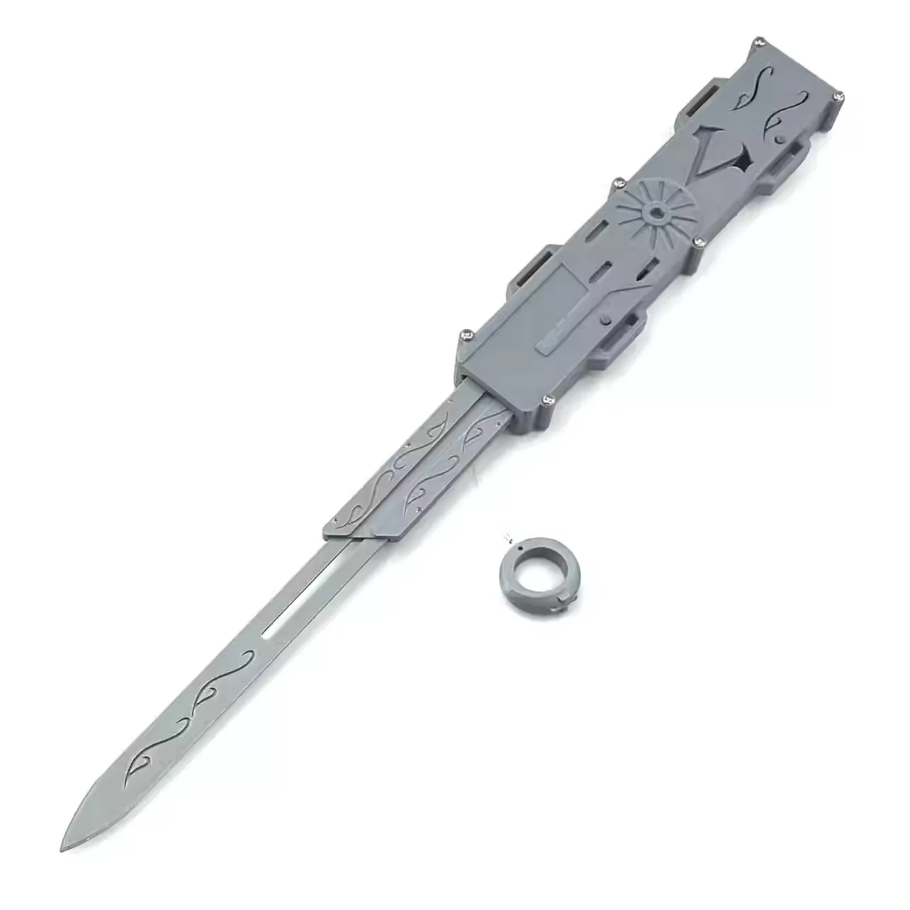 New Three-stage Line Control Sleeve Sword,  Elastic Cosplay Prop, Halloween Costume Accessory, Adult Birthday Gift