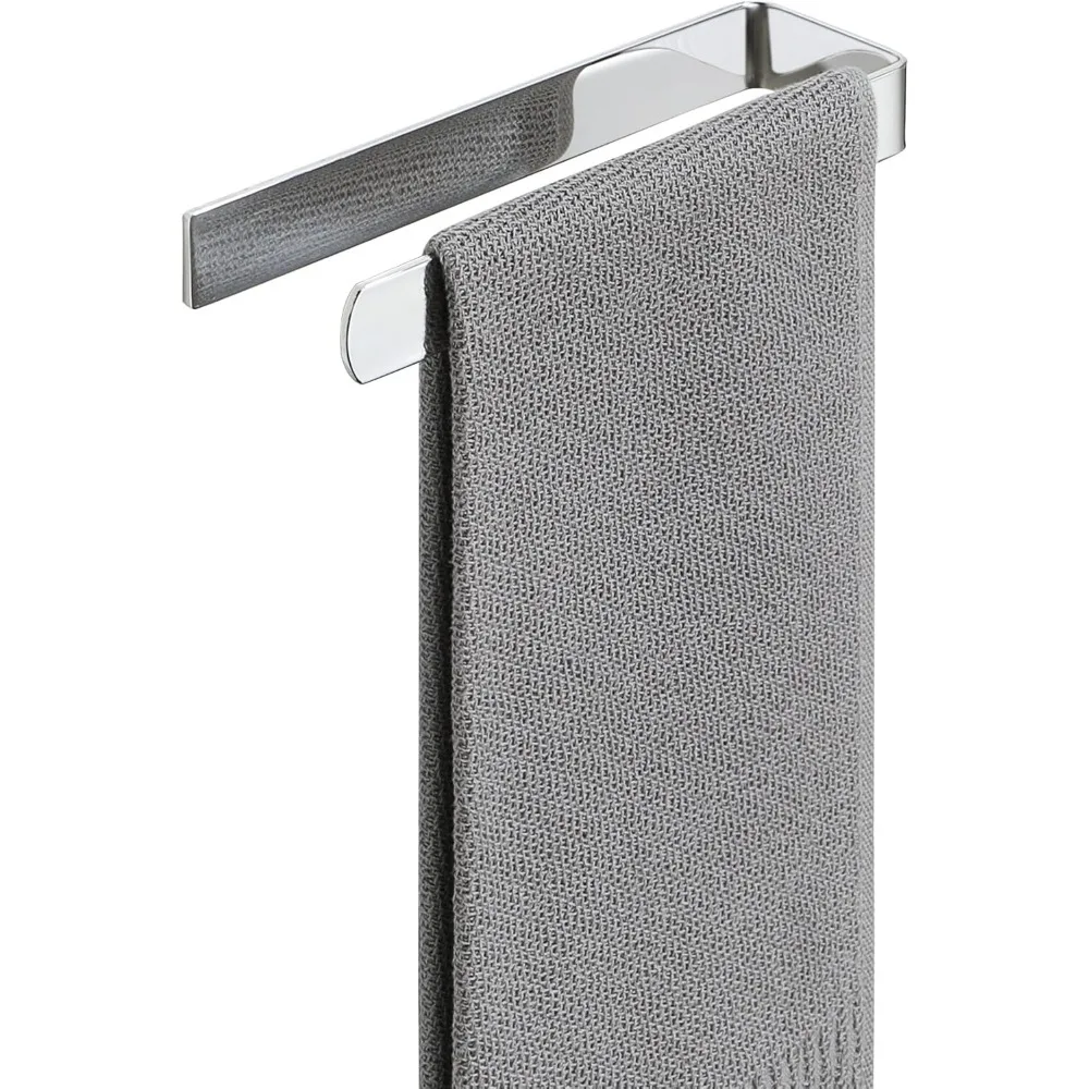 

Держатель для полотенец для рук, самоклеящаяся вешалка для полотенец, вешалка для полотенец для стены ванной комнаты, полированная хромированная вешалка для полотенец из нержавеющей стали SUS304