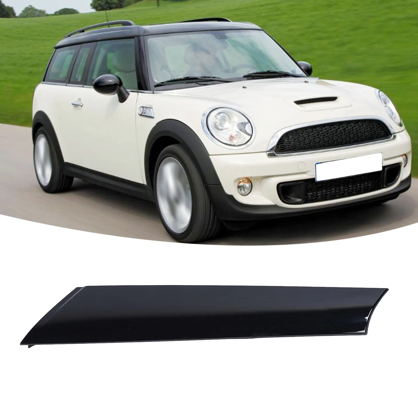 

Накладка на правую стойку лобового стекла, черная 51137272584, накладка на переднюю стойку, аксессуар для лобового стекла автомобиля