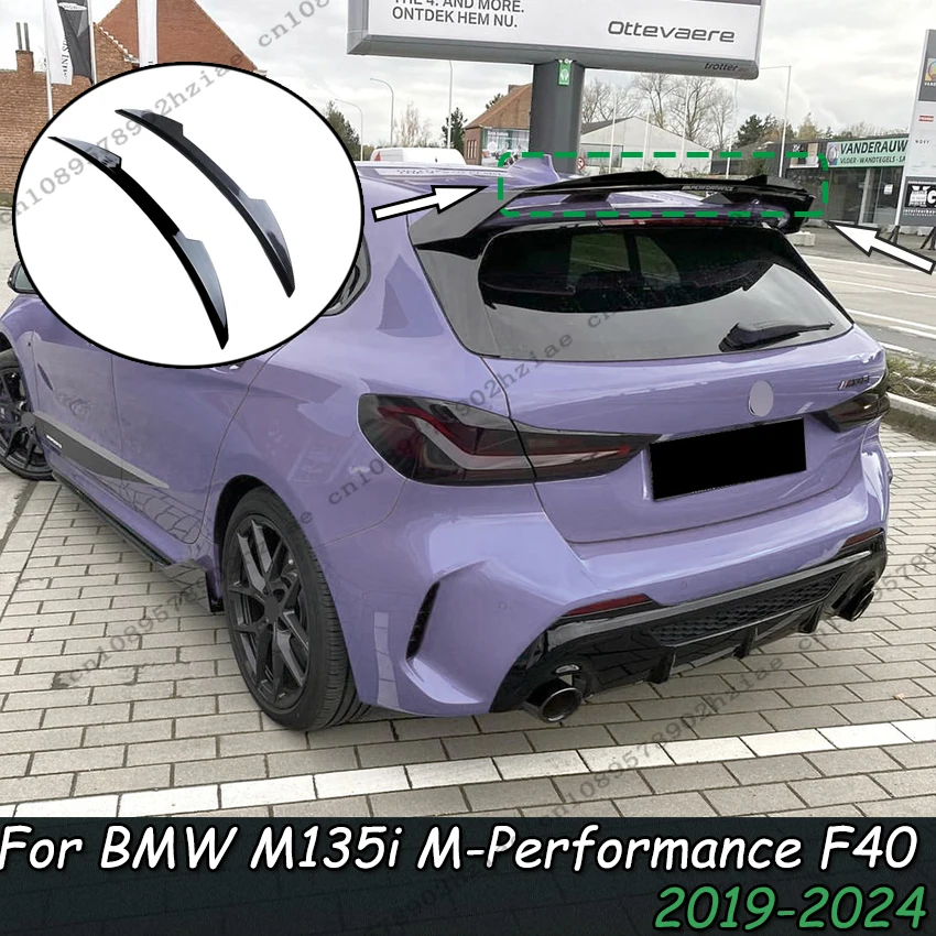 Maxton стиль глянцевый черный/углеродный вид задняя крыша багажника спойлер крышка для BMW F40 M135i M-Performance 2019-2024 тюнинг Maxton стиль глянцевый черный/углеродный вид задняя крыша багажника спойлер крышка для BMW F40 M135i M-Performance 2019-2024 тюнинг