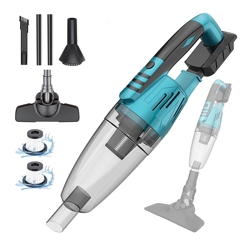 Rechargeable Lithium Battery Powered Portable Handheld Cordless Vacuum Cleaner for Makita 20V Battery for Indoor Cleaning