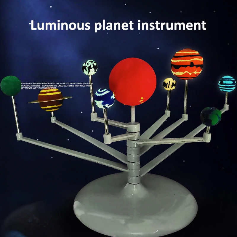 Solar System Model DIY Child Science Learning Solar System Planet Celestial Orbiter Sun Series Teaching Assembly Educational Toy