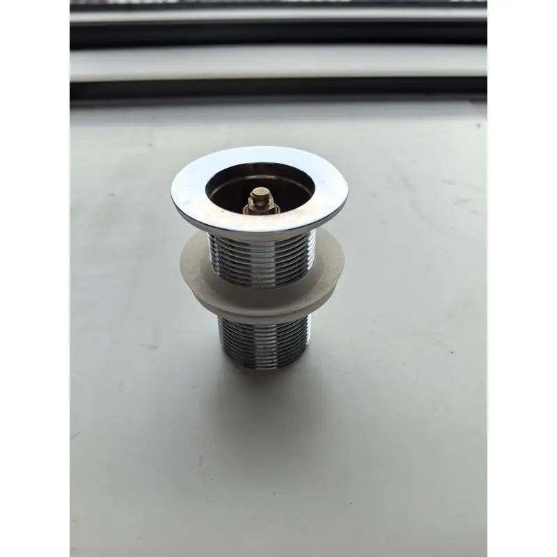 

Matte White Brass Pop-Up Drain for Stone Resin Freestanding Tub