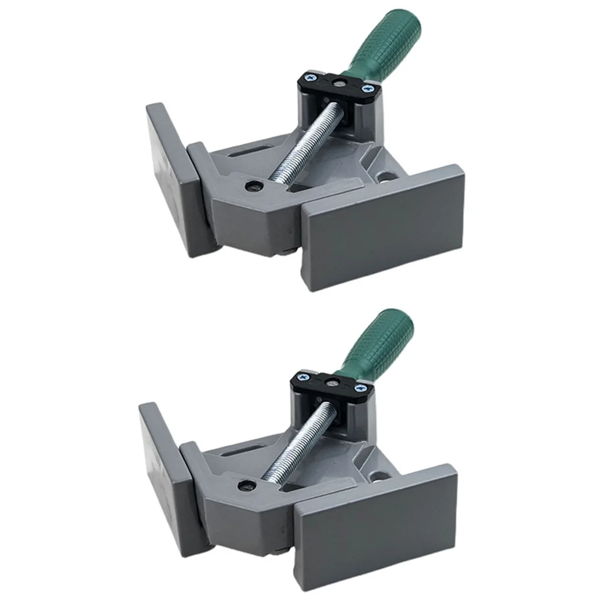 

2PCS Right Angle Clip Clamp Single Handle 90 Degrees Angle Clamp Adjustable Swing Jaw for Carpentry Frame Metal Welding