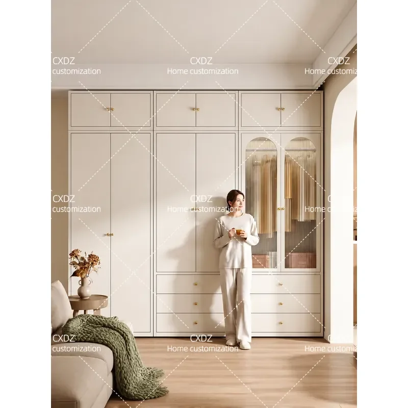 Steel Wardrobe Large Capacity Multi Combination Storage Locker Formaldehyde Free Home Bedroom Closet Organizer