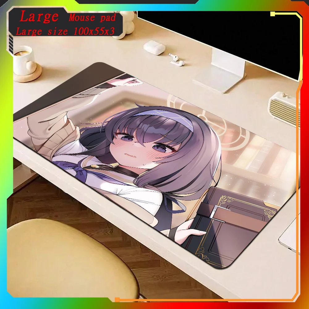 Azur Lane Kozeki Ui alfombrilla de ratón de ordenador, alfombrilla de escritorio japonesa, accesorios de oficina, teclado de gabinete de Pc, alfombrilla de juego Xxl, alfombrilla de ratón grande