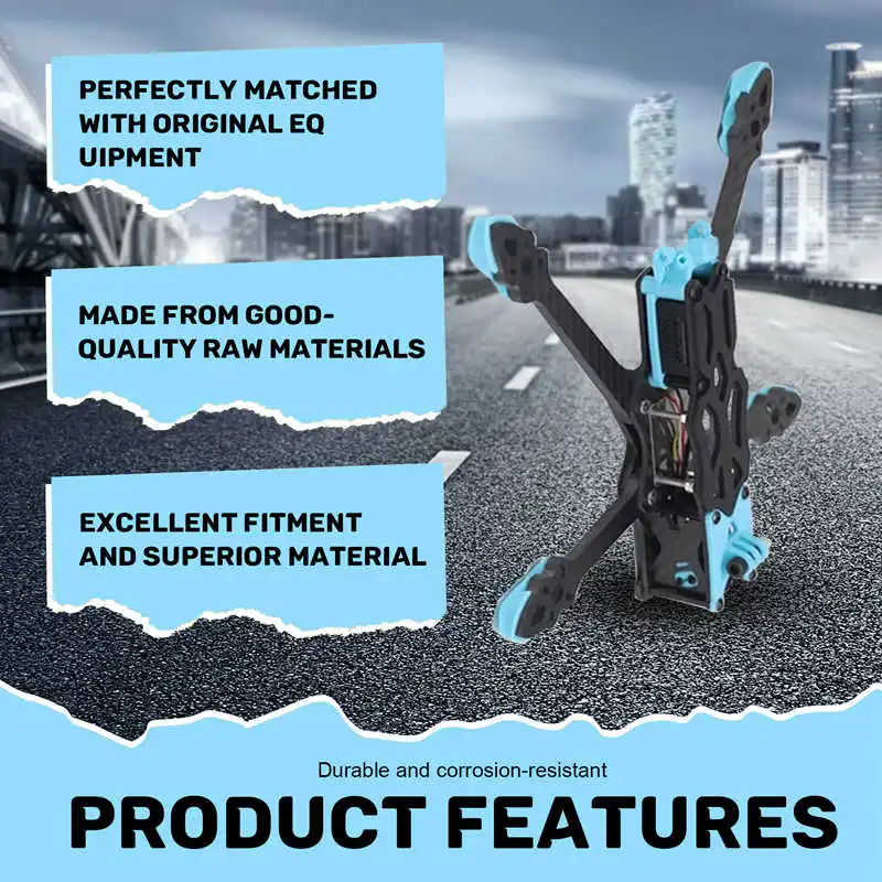 ABPP-5Inch 225Mm 225 Carbon Fiber FPV Drone Frame Kit With 5.5Mm Arm For APEX DC O3 APEX-DC O3 VTX Version FPV RC Drone