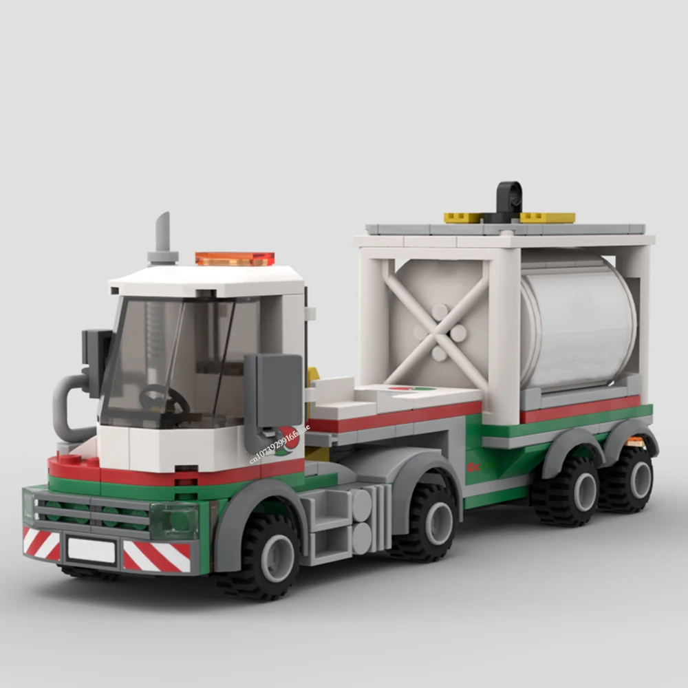 City Hot Selling Street View Moc Modular Octan Transfer Station and Terminal Tractor DIY Children creative ideas Toy Gift blocks