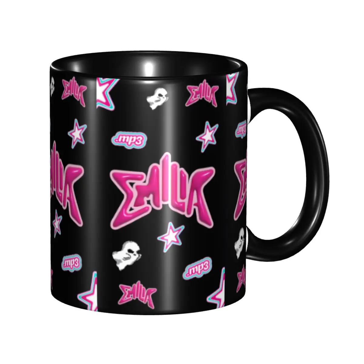 

Personalized Argentine Singer Emilia Mernes Mp3 Coffee Mug DIY Ceramic Milk Tea Cups