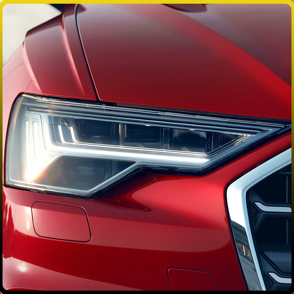 For Audi A6 2019-2023 LED Auto Upgrade 5 Strip Design Headlights Assembly Projector Lens Car Tool Accessories Plug and Play