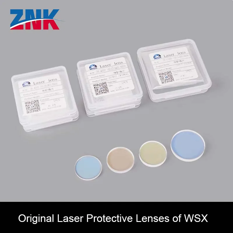 ZNK WSX Original 30*5 Laser Protective Lenses, Cutting Machine and Welding Accessories For Fiber Cutting Head KC13/15