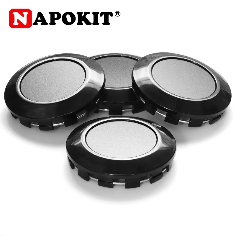 4pcs/lot Solid Durable Blank No Logo 77mm Car Wheel Center Cap Wheels Rim Hub Centre Cover ABS Black