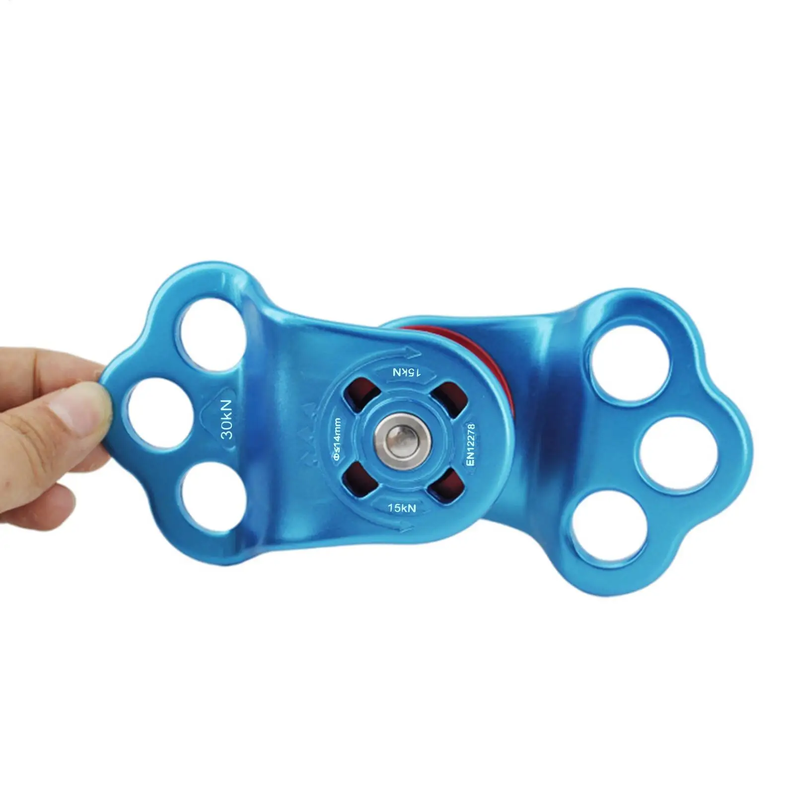 

Шкивы для веревки 30KN Ascender Система защиты от падения Шкив для скалолазания для спасательной установки Slackline Tree Backyard Rappelling